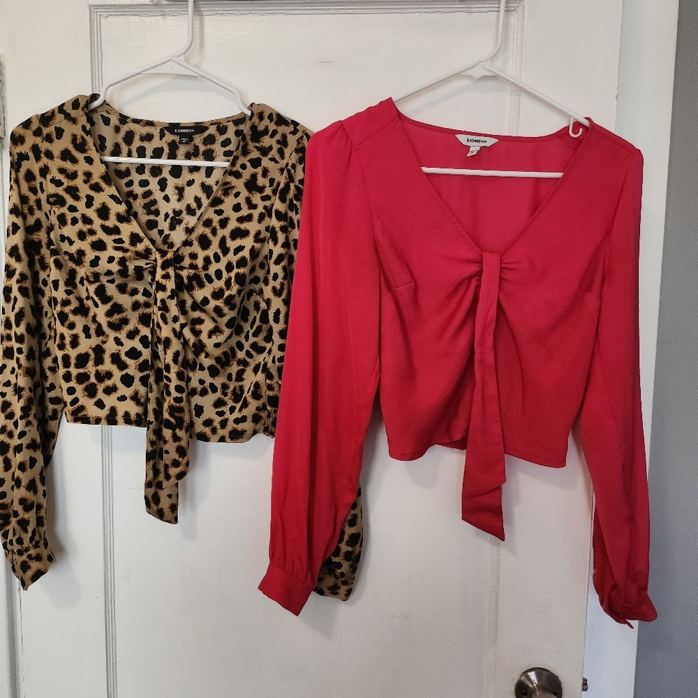 2 Express shirt womens croptop size xs comfy blouses